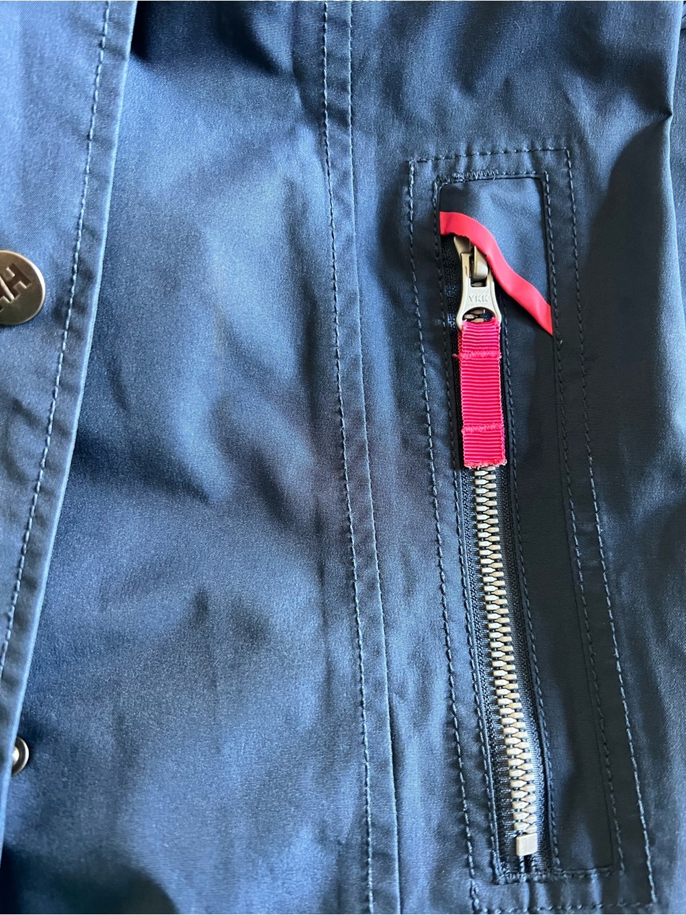 Helly Hansen Wesley Trench Coat Blue/Pink Size S - Picture 5 of 7